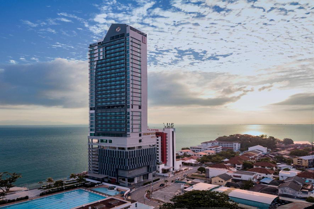 Hompton am Strand von Penang Bild