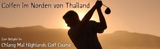 Golfen im Norden von Thailand