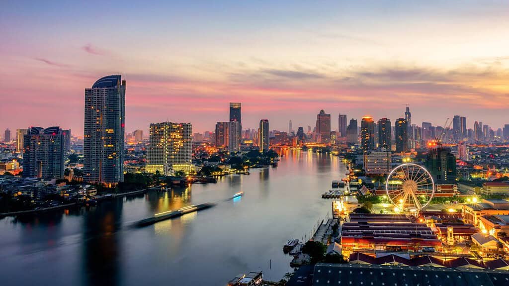 Bangkok Nachtansicht