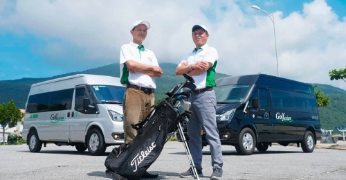 Golfasischer Lieferwagen